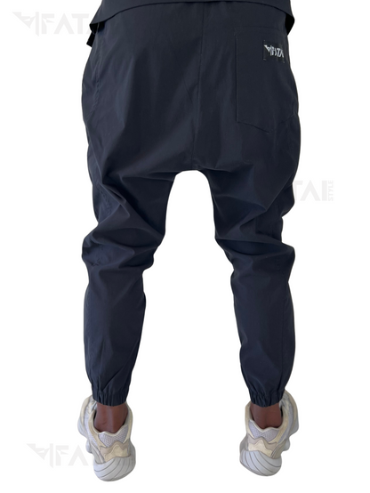 Pantaloni negri cu elastec