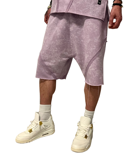 Pantaloni scurti purple-faded