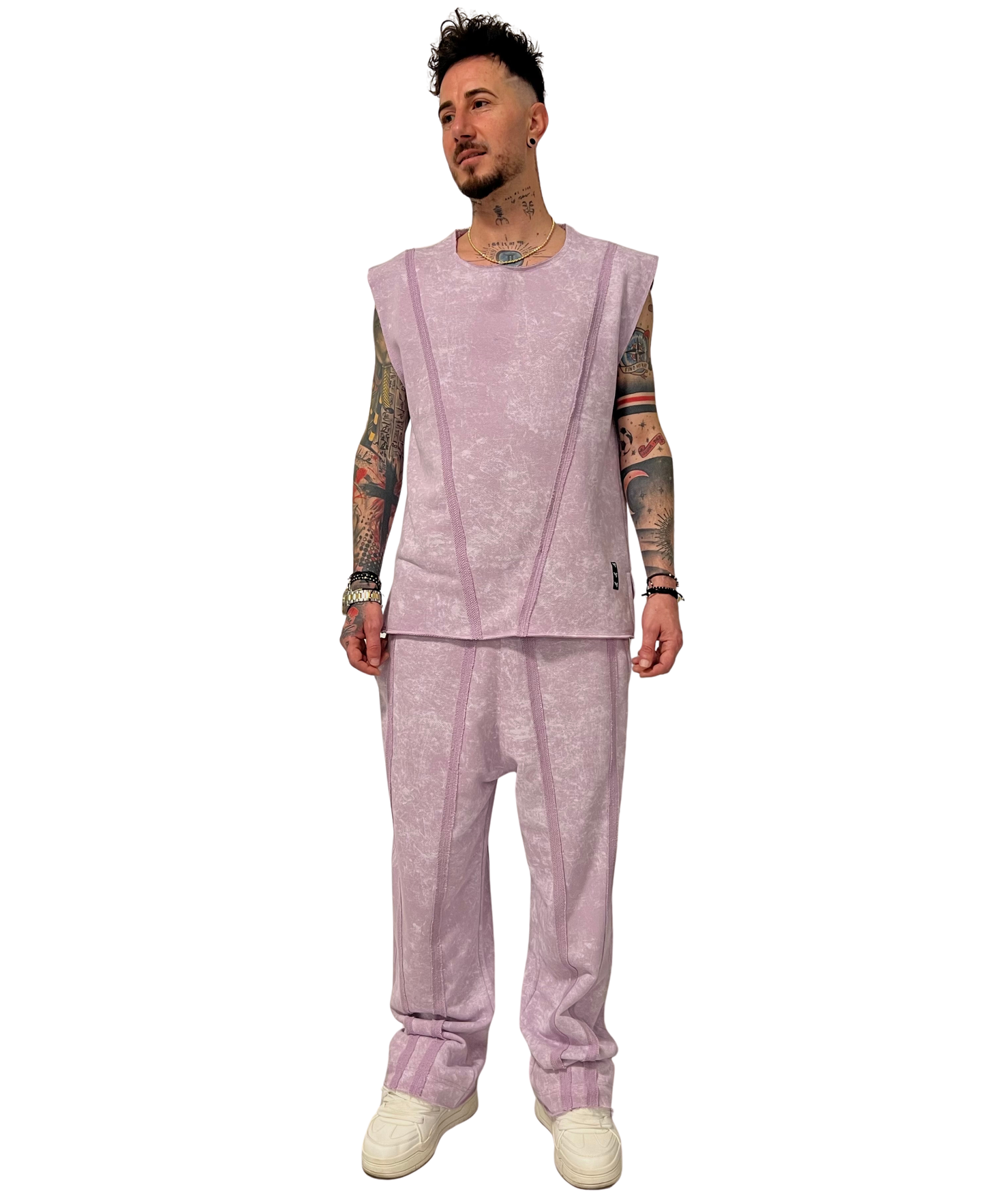 Compleu cu pantaloni lungi purple-faded