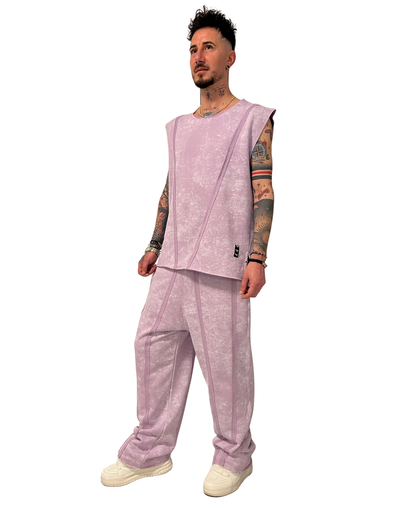 Compleu cu pantaloni lungi purple-faded