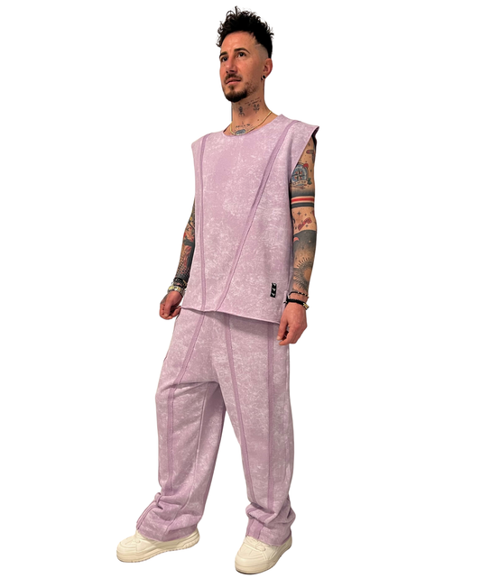 Compleu cu pantaloni lungi purple-faded