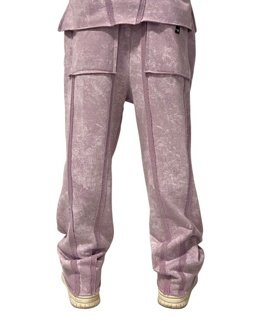 Pantaloni lungi purple-faded