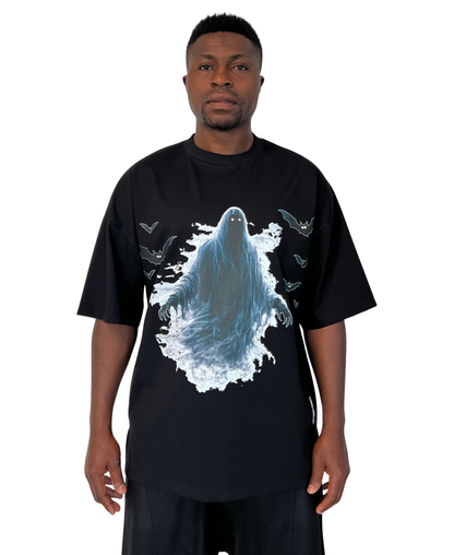 Tricou negru cu print