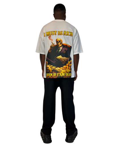 Tricou alb cu print