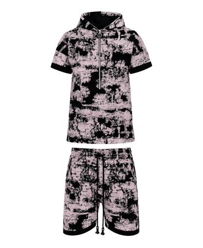 Compleu cu negru/roz-faded