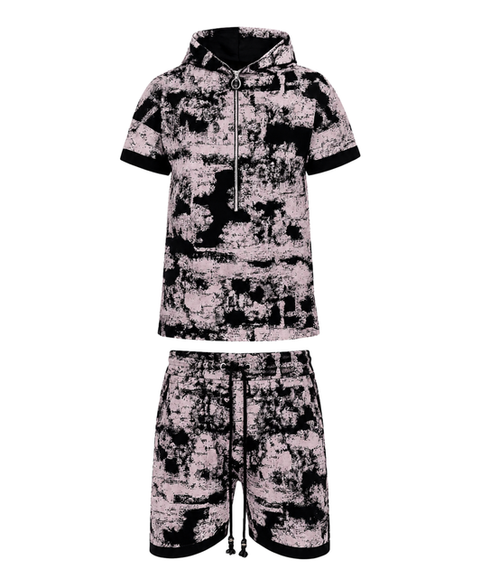 Compleu cu negru/roz-faded