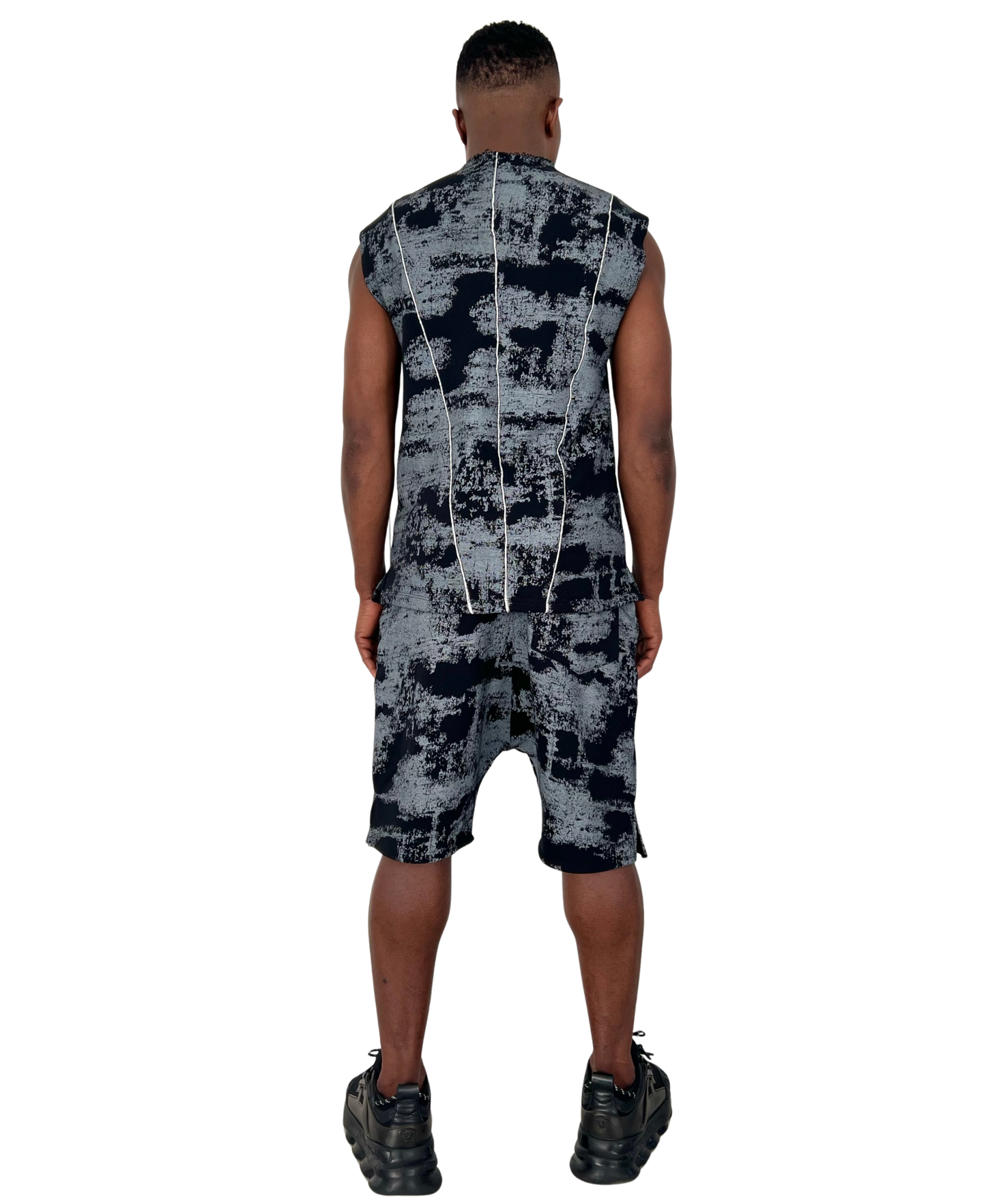 Compleu cu negru/gri-faded