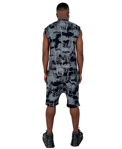 Compleu cu negru/gri-faded