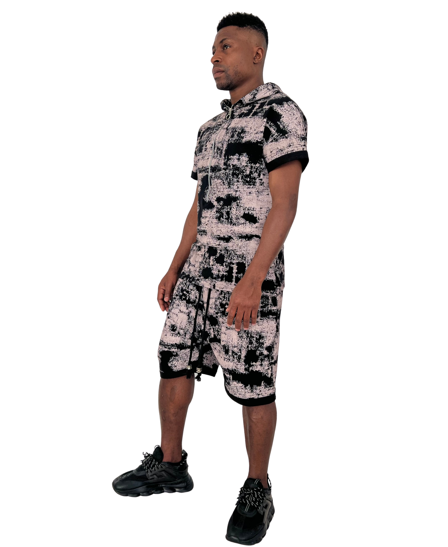 Compleu cu negru/roz-faded