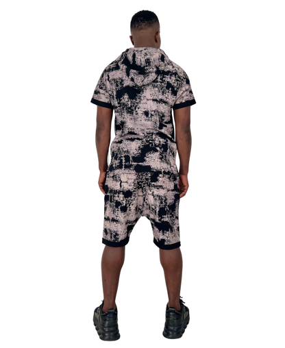 Compleu cu negru/roz-faded