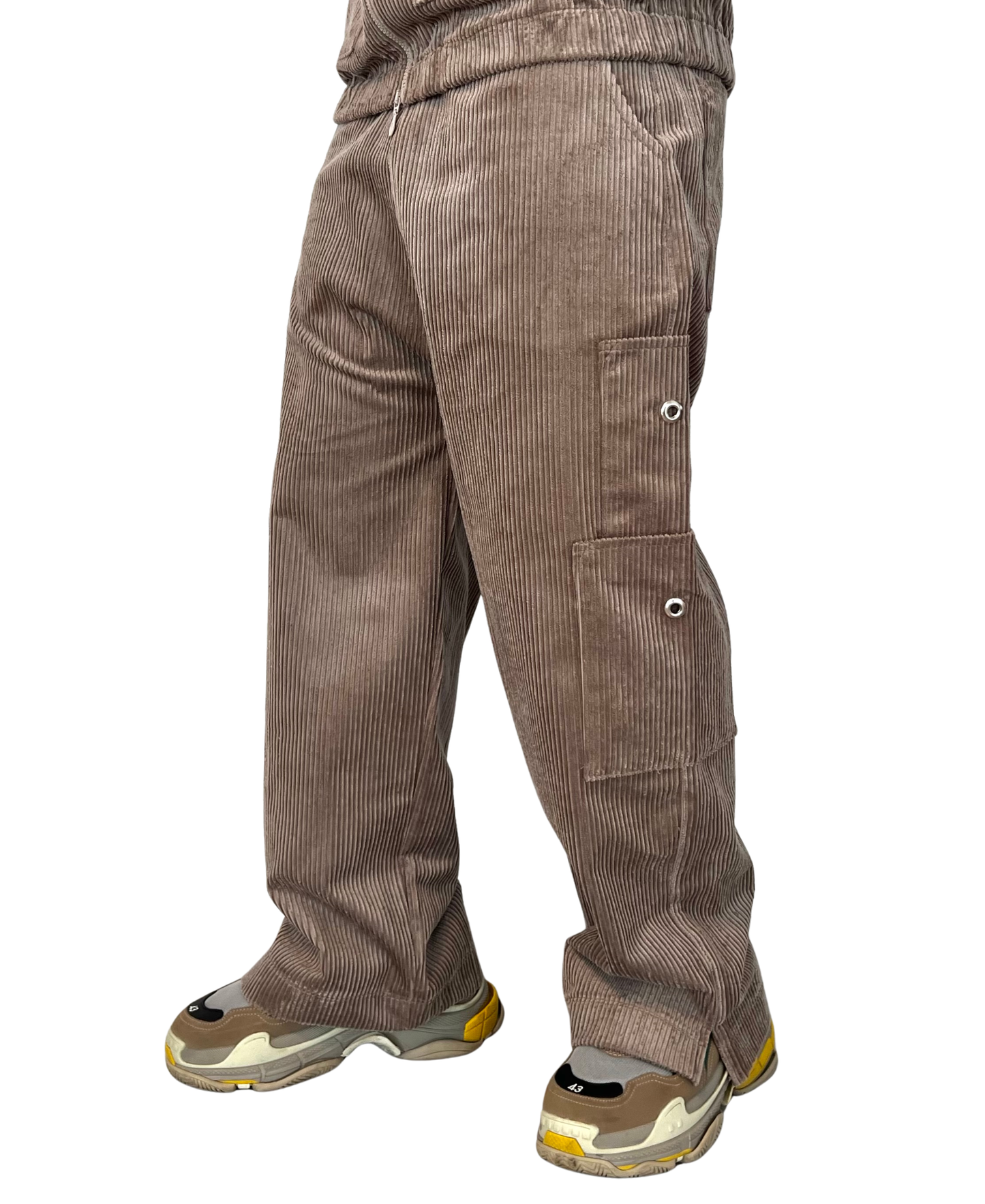 Pantaloni cappuccino raiat