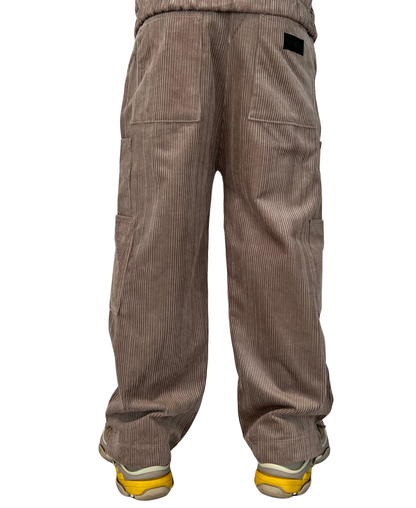 Pantaloni cappuccino raiat