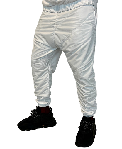 Pantaloni albi complet de fas