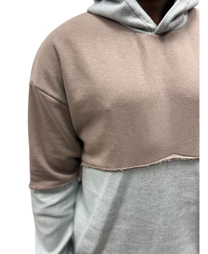 Hanorac in combinatie de blug si cappuccino