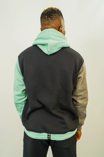 Hanorac in combinatie de trei culori