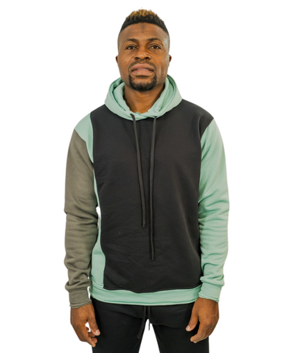 Hanorac in combinatie de trei culori