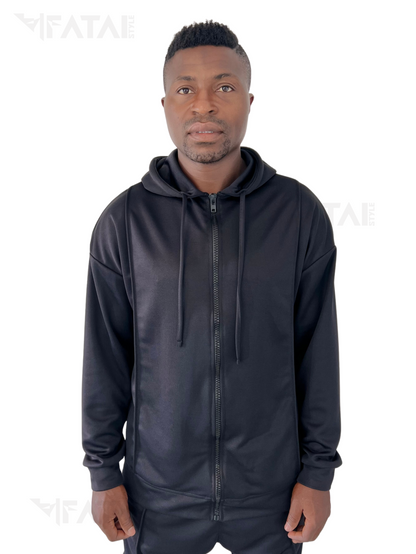 Compleu negru cu gluga