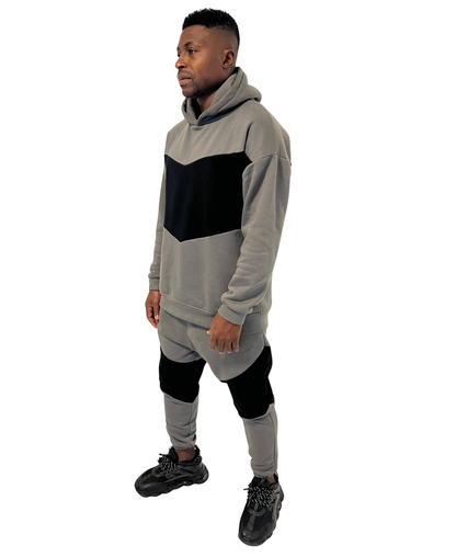 Pantaloni in doua combinatii de gri