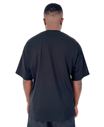 Tricou negru cu print ursulet