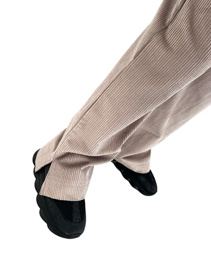 Pantaloni crem- velur