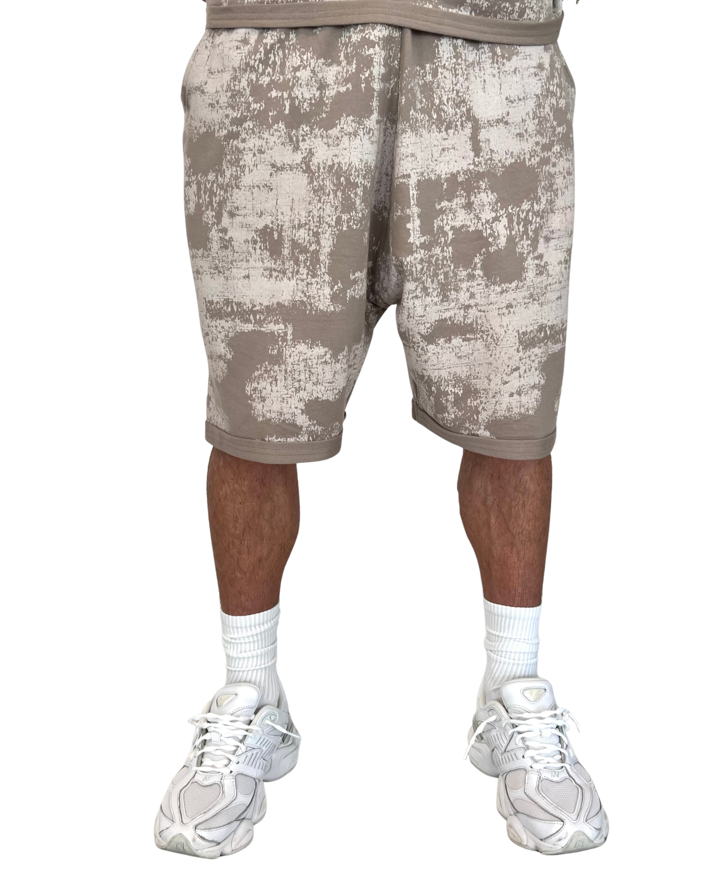 Pantaloni scurti faded cappuccino