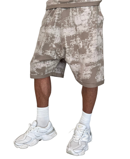 Pantaloni scurti faded cappuccino