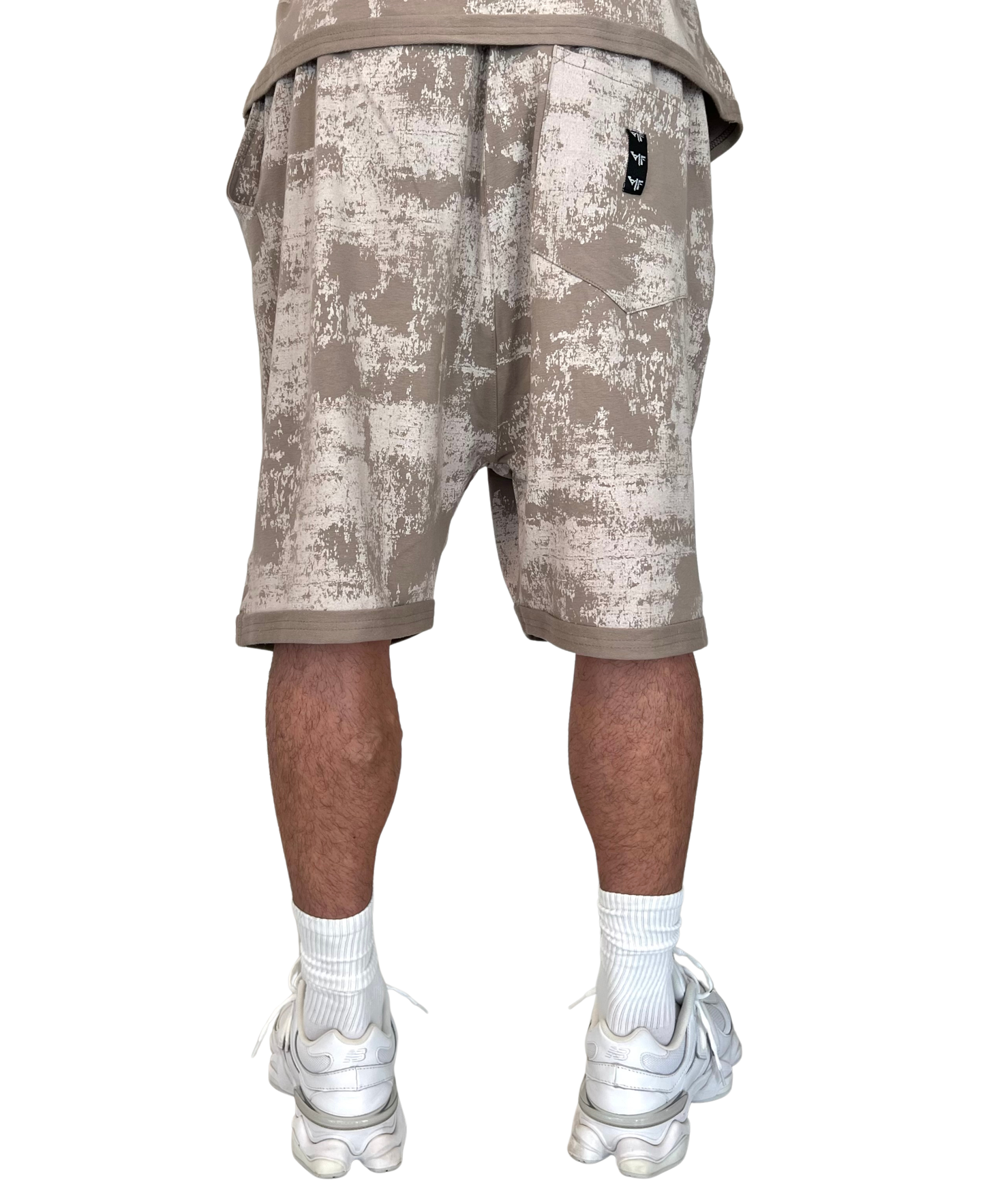 Pantaloni scurti faded cappuccino