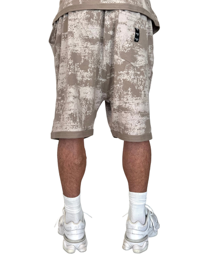Pantaloni scurti faded cappuccino