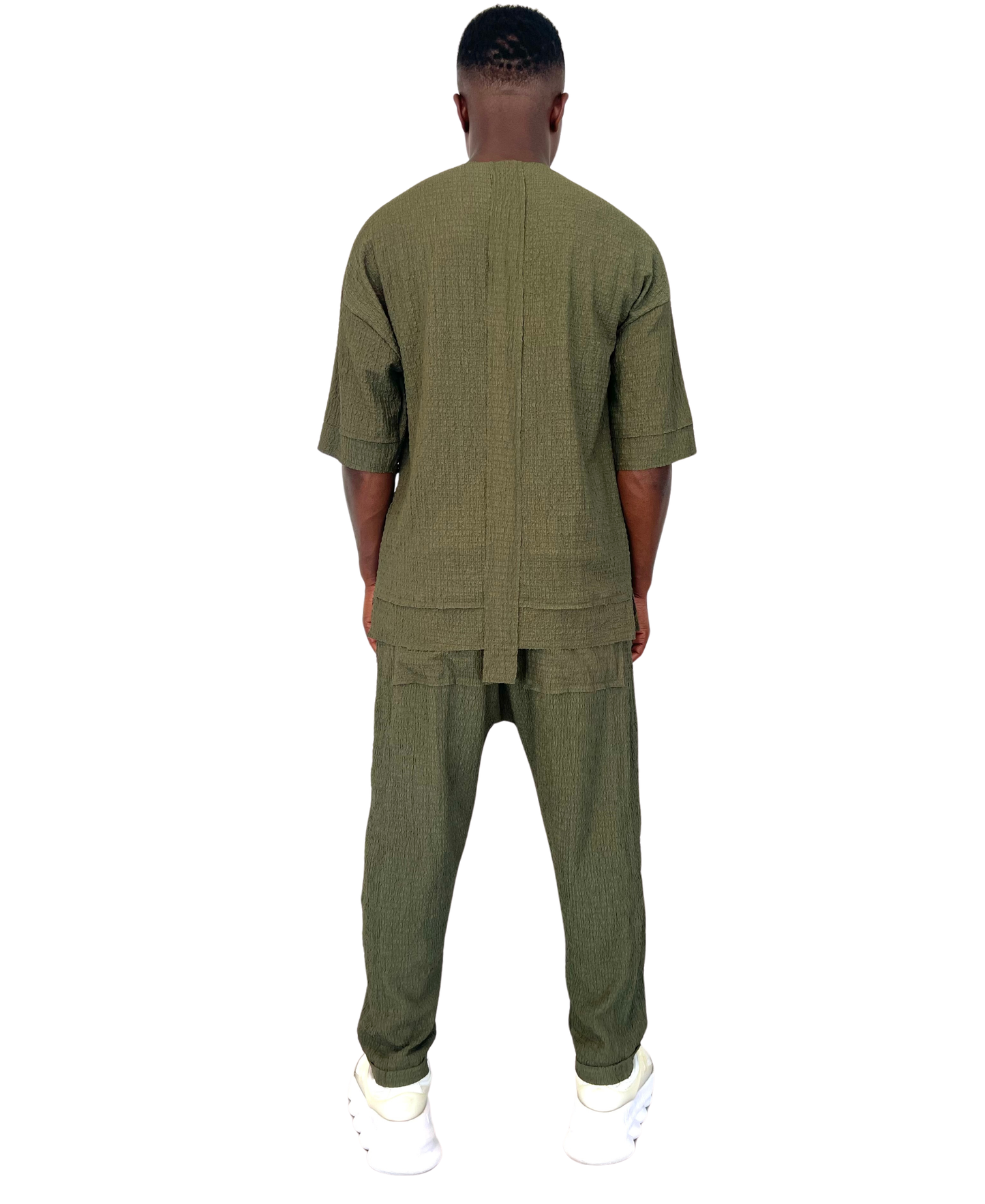 Compleu cu pantaloni lungi kaki