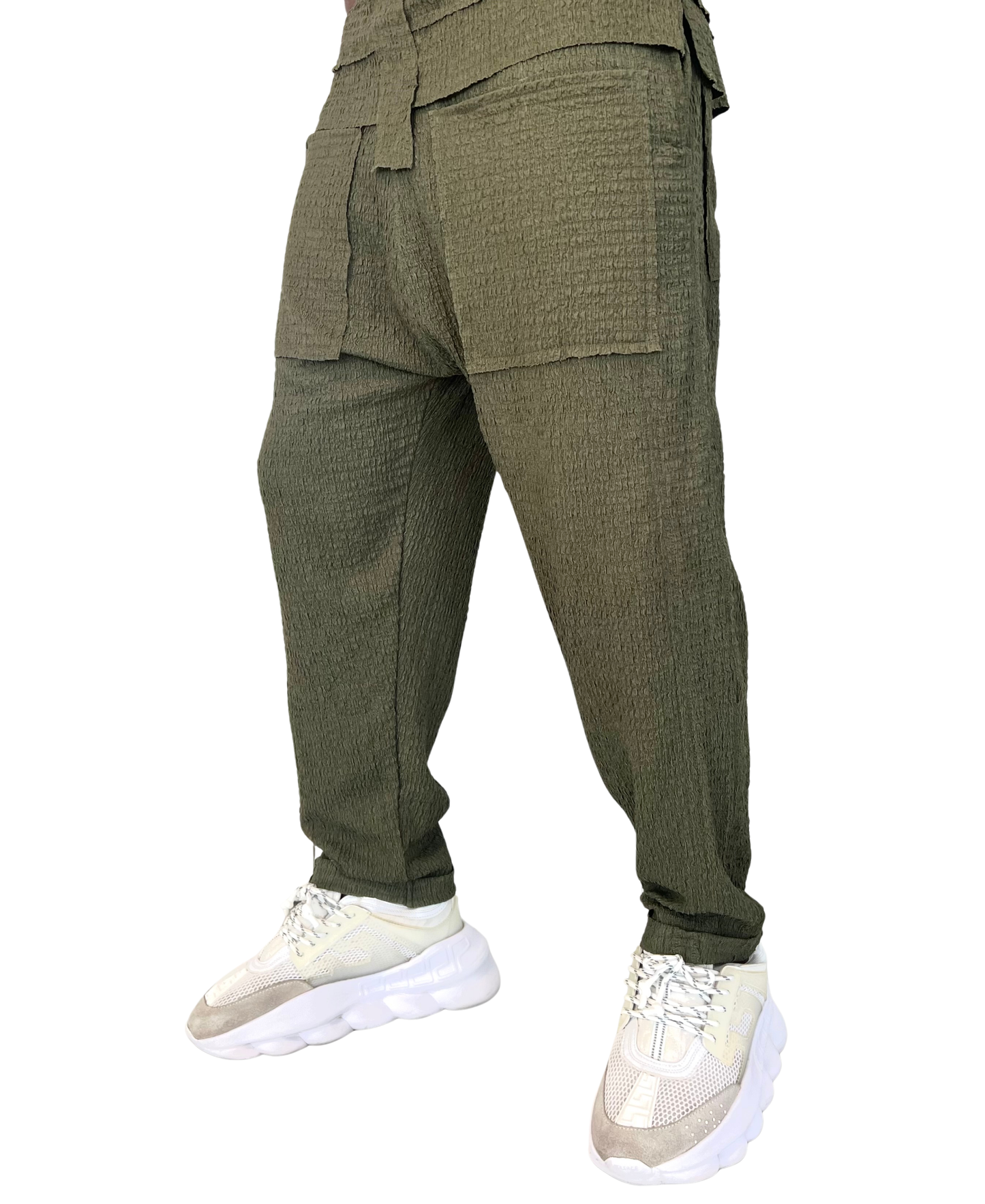 Compleu cu pantaloni lungi kaki