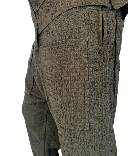Compleu cu pantaloni lungi kaki