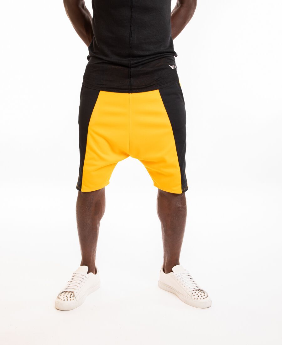 Yellow short trousers with black side - Fatai Style