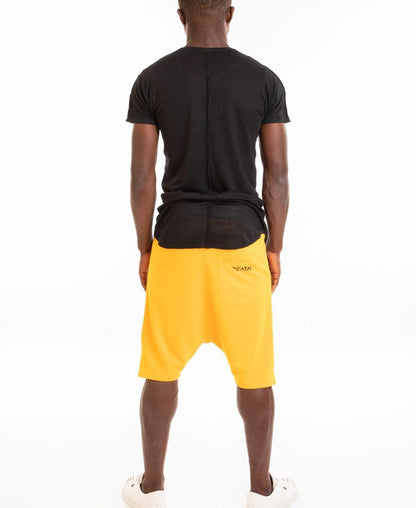 Yellow short trousers with black side - Fatai Style