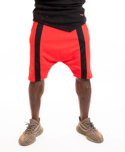 Red short trousers with black middle line - Fatai Style