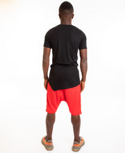 Încarcă imaginea în vizualizatorul Galerie, Red short trousers with black middle line - Fatai Style
