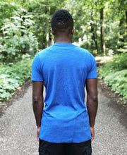 Încarcă imaginea în vizualizatorul Galerie, Blue t-shirt with special design - Fatai Style
