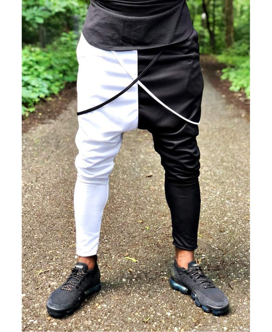 Trousers with white and black design - Fatai Style