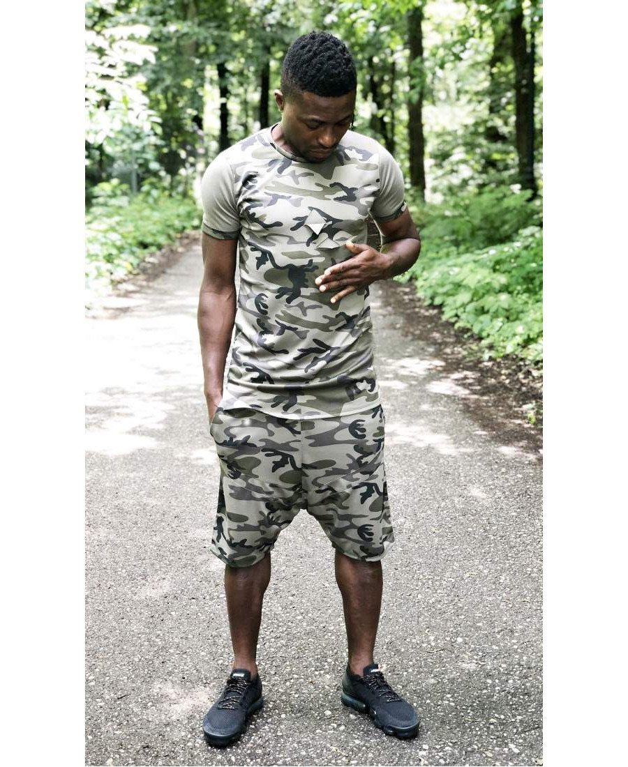 (SET) Tracksuit ''Short Camo'' (t-shirt+trousers) - Fatai Style