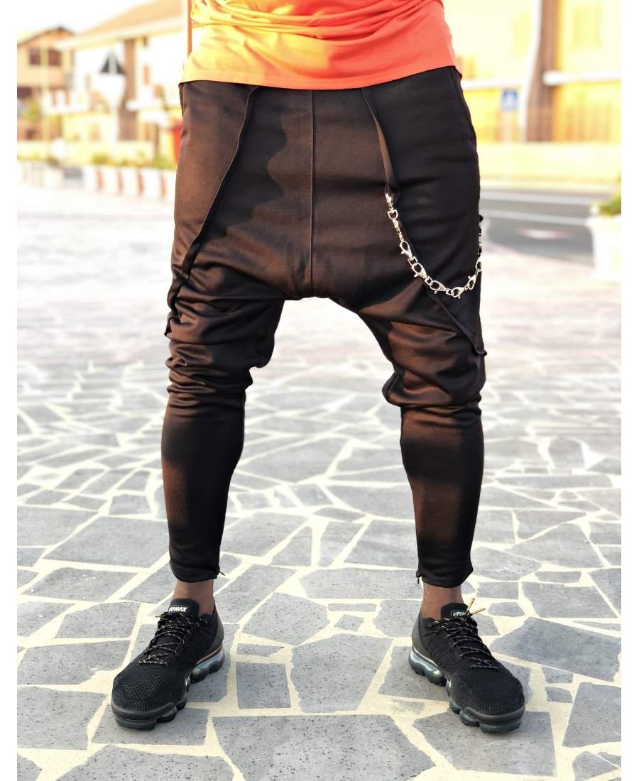 Black trousers with different chain - Fatai Style