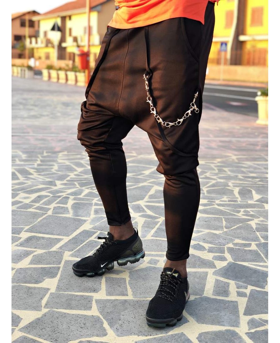 Black trousers with different chain - Fatai Style