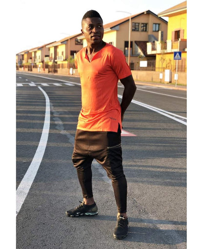 Orange t-shirt with special design - Fatai Style