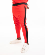 Încarcă imaginea în vizualizatorul Galerie, Red trousers with black line - Fatai Style
