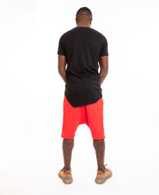 Încarcă imaginea în vizualizatorul Galerie, Red short trousers with black cuts - Fatai Style
