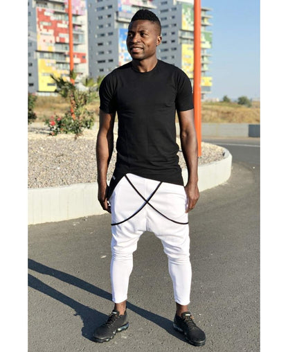 White trousers with black design - Fatai Style