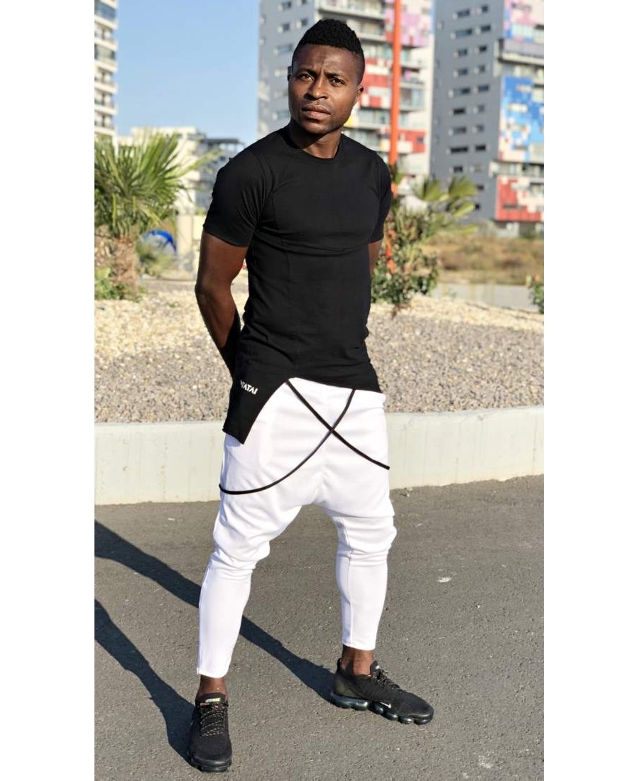 White trousers with black design - Fatai Style