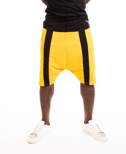 Yellow short trousers with black middle line - Fatai Style