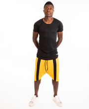 Încarcă imaginea în vizualizatorul Galerie, Yellow short trousers with black middle line - Fatai Style
