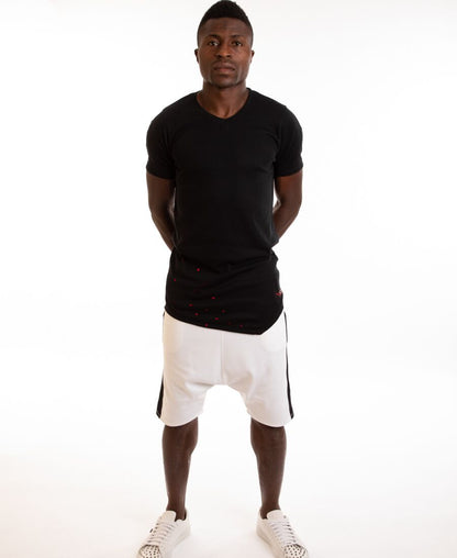 White short trousers with black line - Fatai Style