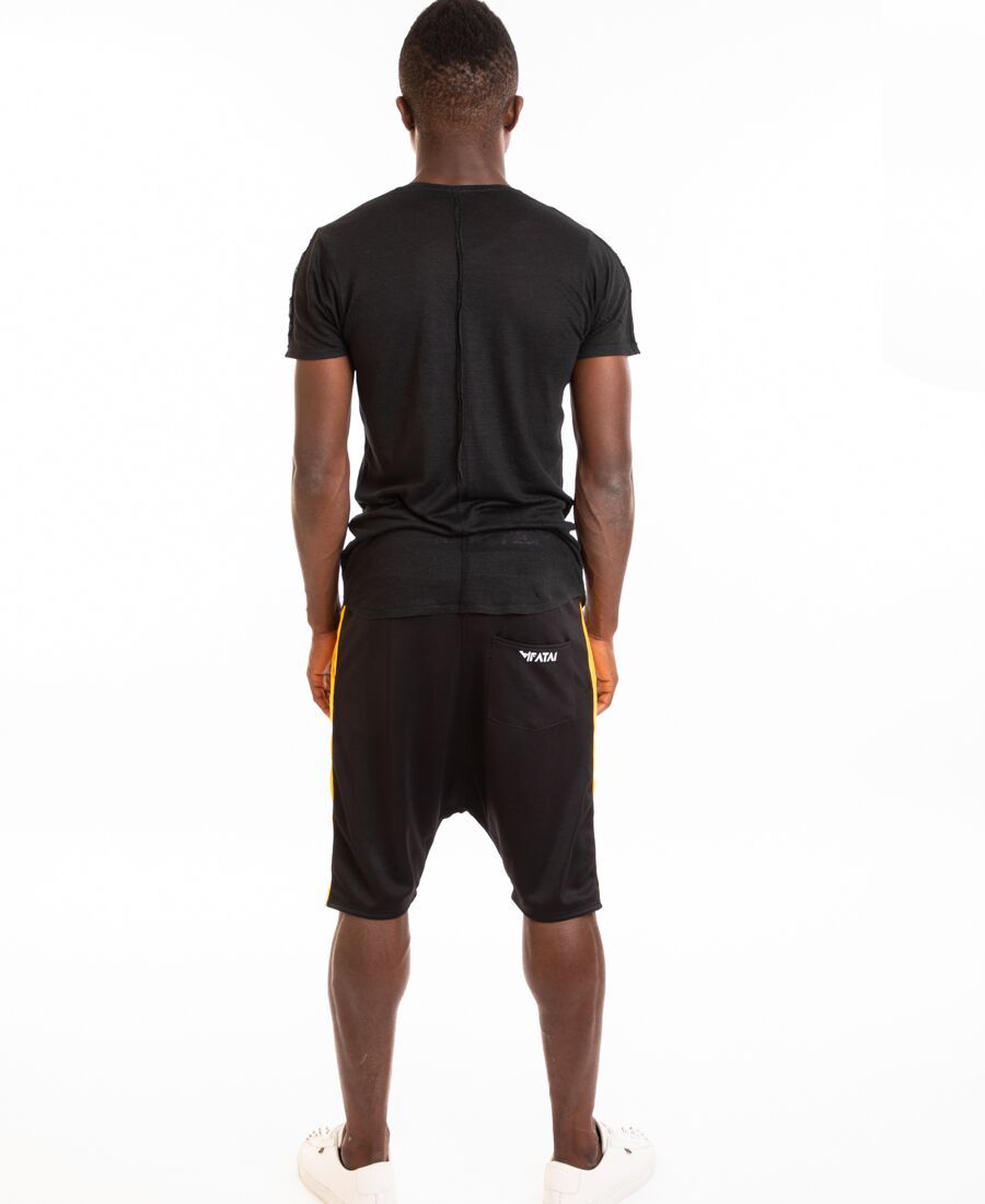 Black short trousers with yellow side - Fatai Style