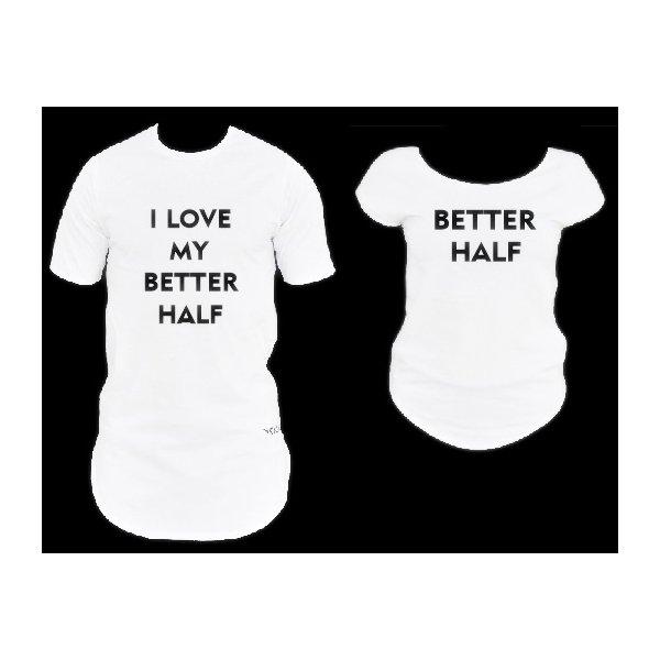Set of 2 Personalized Valentine`s Day T-shirts - Fatai Style